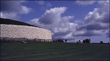 Color photograph of Newgrange